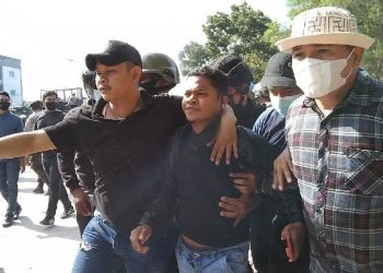 Ketua DPP IMM Sultra Diamankan Polisi saat Demo Tragedi Sedarah