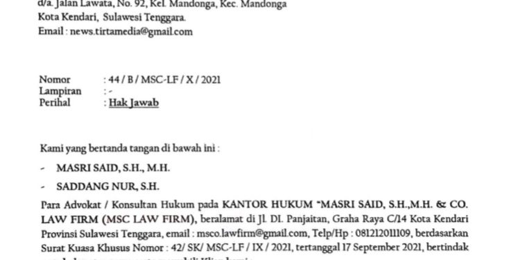 Kades Lengora Bantah Soal Tunduhan Penyalahgunaan CSR PT TMS