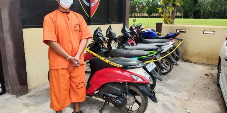 Dua Pelaku Curanmor Diciduk Polisi, 12 Unit Motor Diamankan