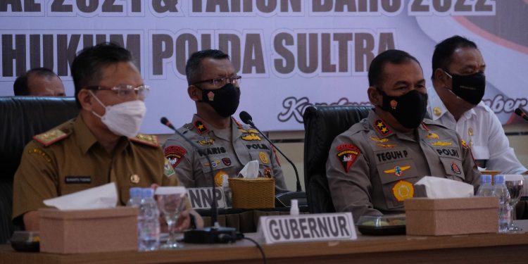 Operasi Lilin 2021, Polda Sultra Fokus Penanganan Pasca Bentrok dan Varian Omicron
