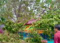 Hujan Deras Disertai Angin Kencang Landa Kota Kendari, Sejumlah Atap Rumah Warga Rusak