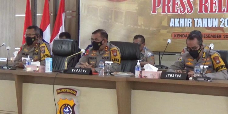 Polda Sebut Kasus Kejahatan di Sultra Menurun Sepanjang 2021
