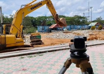 Tahap Satu Revitalisasi Kolam Renang Koni Sultra Rampung