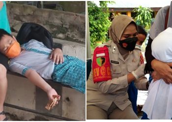 Pecah Tangis Warnai Vaksinasi Anak Perdana di Kota Kendari