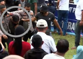 Ricuh, Laga Final Bupati Konawe Cup II Diwarnai Aksi Kejar-kejaran Suporter