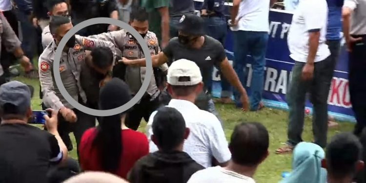 Ricuh, Laga Final Bupati Konawe Cup II Diwarnai Aksi Kejar-kejaran Suporter