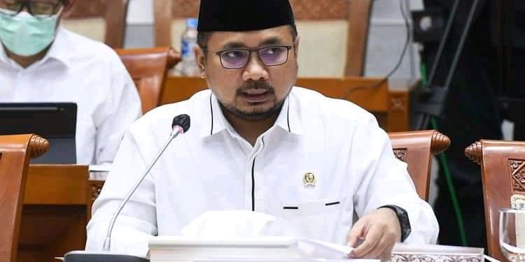 Ketgam: Menteri Agama RI, Yaqut Cholil Qoumas.
