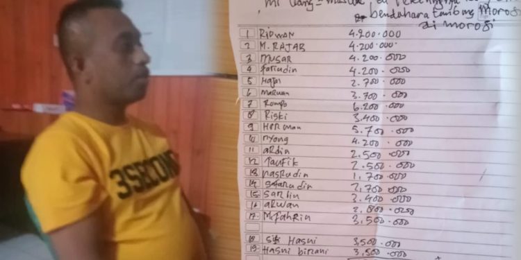 Ketgam: Terduga pelaku penipuan 19 warga di Kabupaten Muna yang dijanjikan masuk di PT OSS. Foto: Ist