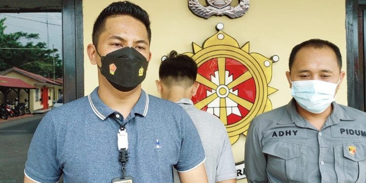 Ketgam: Pelaku KDRT di Konawe diamankan Satreskrim Polres Konawe. Foto: Ist