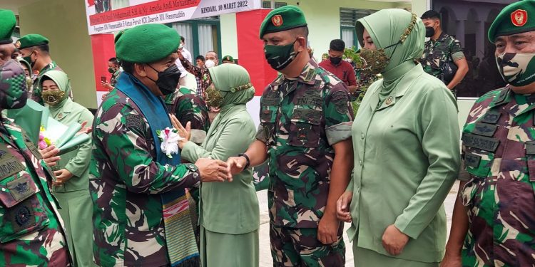 Ketgam: Panglima Komando Daerah Militer (Pangdam) XIV Hasanuddin, Mayjen TNI Andi Muhammad melakukan kunjungan kerja (Kunker) di Kota Kendari, Sulawesi Tenggara (Sultra), pada Jumat (11/03/2022).