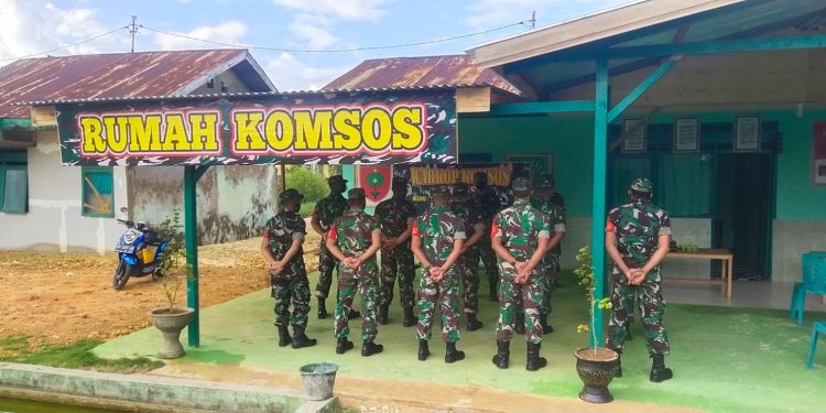 Ketgam: Komando Rayon Militer (Koramil) 1417/01 Wawonii bangun warung kopi (Warkop) gratis untuk semua kalangan.