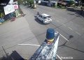 Terekam CCTV, Sepeda Motor Terlempar Usai Ditabrak Mobil Fortuner