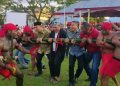 Ruksamin Ikut Permainan Bambu Gila di HUT Pattimura ke- 205