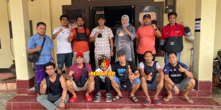 Ketgam: Satreskrim Polres Baubau meringkus pelaku pembunuhan karyawan salon. Foto: Istimewa