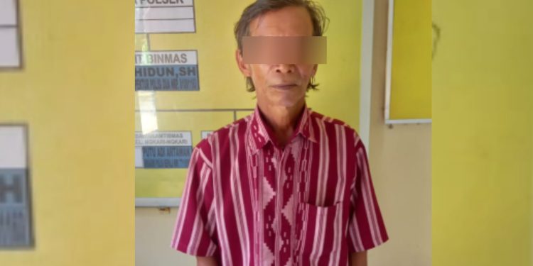Ketgam: Pelaku pencabulan anak di bawah umur di Baubau. Foto: Istimewa