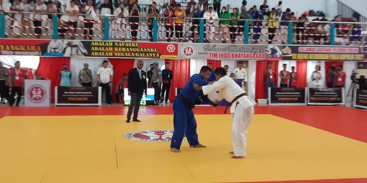 Ketgam : Pelaksanaan Kejuaraan Judo Bhayangkara Piala Kapolri Tahun 2022 di Sultra. Foto: Istimewa