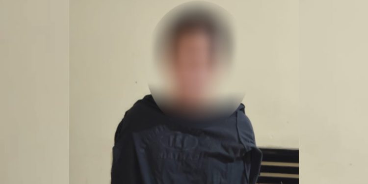 Ketgam: Pelaku yang tega mencabuli anak kandungnya di Konawe. Foto: Istimewa