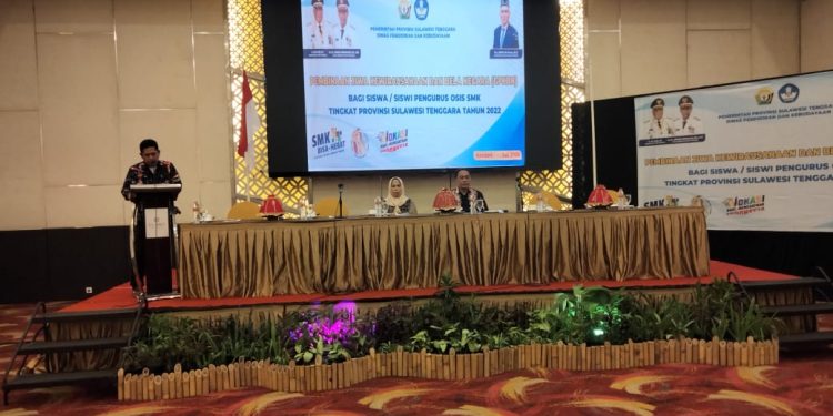 Ketgam : Kegiatan Pembinaan Jiwa Kewirausahaan dan Bela Negara (GPKBN) yang dilaksanakn Dikbud Sultra
Foto : istimewa