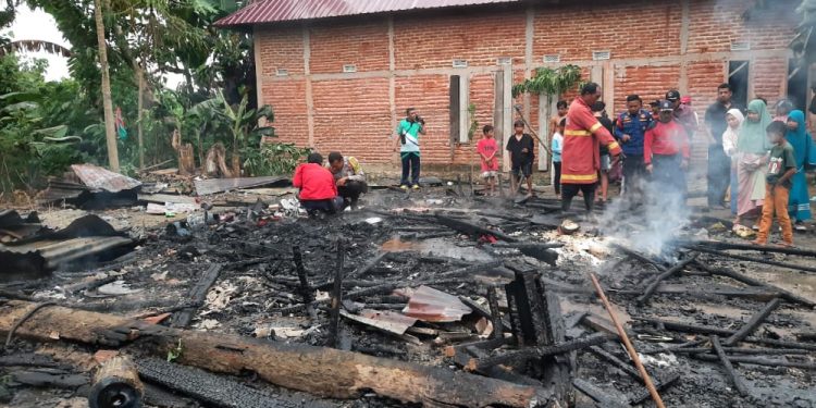 Ketgam : Kondisi setelah api dipadamkan
Foto : Annisa Aprilia Monoarfa