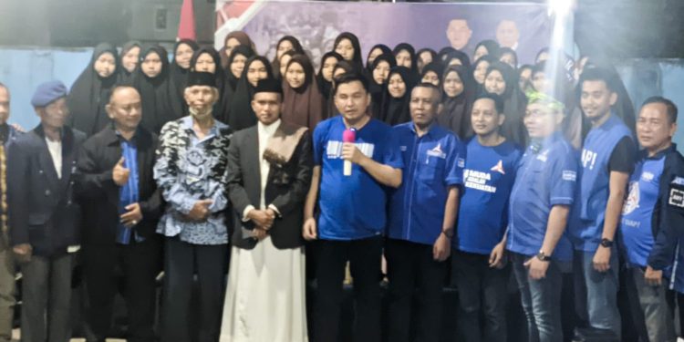 Ketgam : Acara syukuran hari jadi ke 21 tahun Partai Demokrat, oleh DPD provinsi Sulawesi Tenggara Jumat 9 Agustus 2022.
