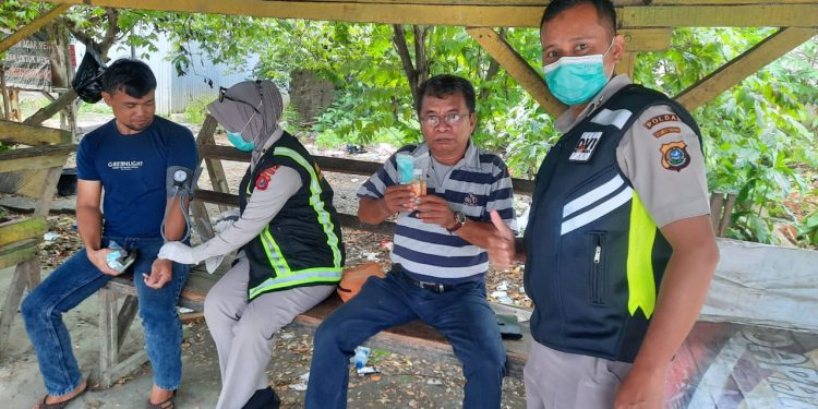 Ketgam: Bidang Kedokteran dan Kesehatan atau Biddokkes Rumah Sakit (Rumkit) Bhayangkara Kendari, Polda Sultra melakukan giat patroli kesehatan pada Kamis (27/10/2022).