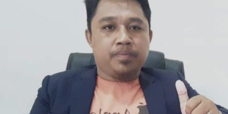 Ketgam : Kuasa hukum pemilik lahan Ramadhan Rizki Pratama.