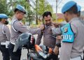 Propam Polda Sultra Gelar Operasi Gaktiblin Cek Kendaraan, Sikap Tampang dan Administrasi Personel