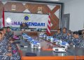 Jajaran Lanal Kendari Ikuti Rapim TNI-AL, Bahas Anggaran Operasi Person dan Logistik