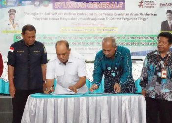 Pemda Konut Teken MoU Bersama Politeknik Kesehatan Kendari