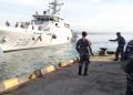 Operasi Jaga Baruna, KRI Sampari-628 Sandar di Dermaga Finger 2 Baubau