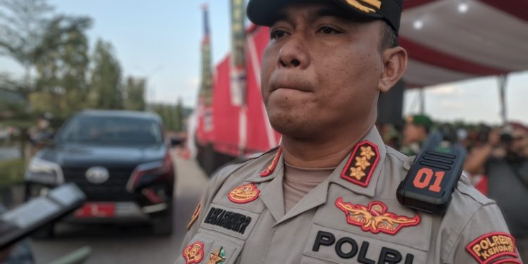 Kapolresta Kendari, Kombes Pol Muhammad Eka Fathurahman. (Foto : Husni Mubarak).
