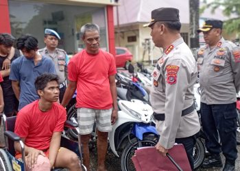 Polisi Tangkap 10 Sindikat Curanmor di Kendari, Puluhan Kendaraan Roda Dua Jadi Barang Bukti