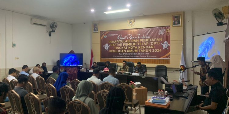 Rapat Pleno DPT KPU Kota Kendari