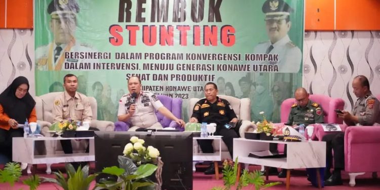 Giat rembuk Stunting pemerintah daerah Kabupaten Konawe Utara.