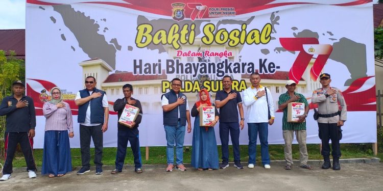 Bakti sosial peringati HUT Bhayangkara ke 77 di Polsek Soropia Konawe