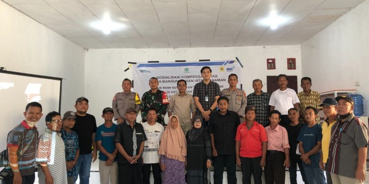 Sosialisasi kompensasi ROW PT PLN bersama masyarakat Kelurahan Lembara Kecamatan Taweli Kota Palu Sulawesi Tengah