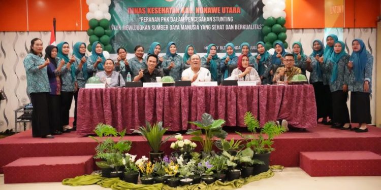 Sosialisasi pencegahan stunting Pemerintah Daerah Kabupaten Konawe Utara Sulawesi Tenggara (Sultra)