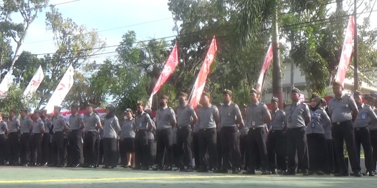 Upacara peringatan hari dharma karyadhika di Kemenkumham sultra