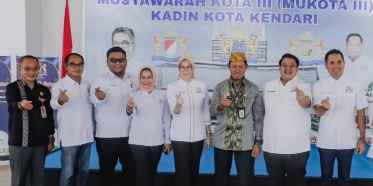 Pengurus Kadin Kendari usai Musyawarah Kota 2023