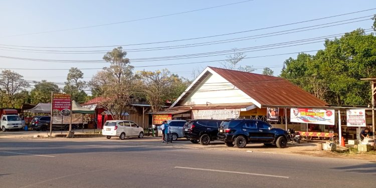 Kawasan jalur hijau di Jalan Z.A Sugianto Kelurahan Korumba Kecamatan Mandonga Kota Kendari.