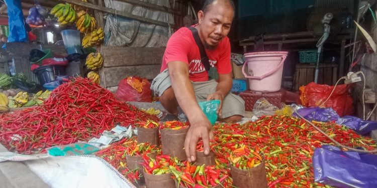 Pedagang di Pasar Mandonga Kendari