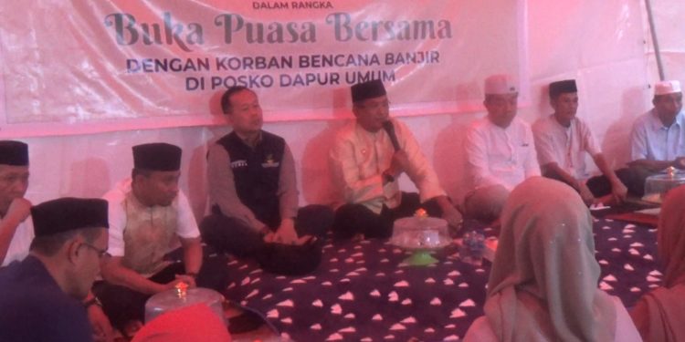 Buka Puasa bersama Pj Wali Kota Muh. Yusup dan korban banjir