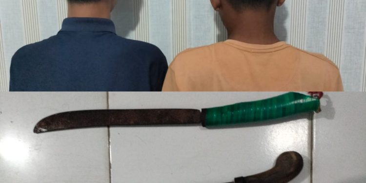 2 Pelaku dan barang bukti disita Polisi