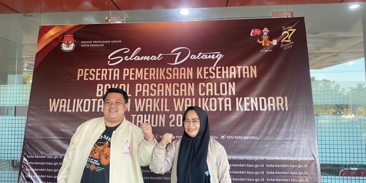 Bacalon Wali Kota Kendari Yudhi-Nirna Jalani Pemeriksaan Kesehatan