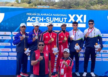 Tanpa Dukungan Tim Medis KONI, Cabor Dayung Sultra Boyong 3 Medali di PON XXI Aceh-Sumut