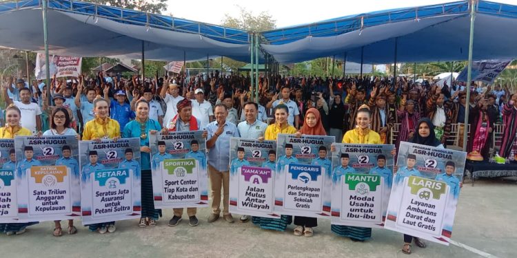 Hugua disambut warga di Kota Bau bau