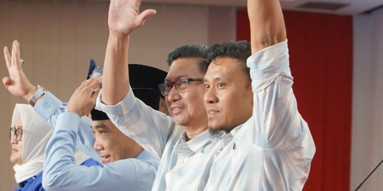 Paslon nomor urut 5 Abdul Rasak - Afdhal saat debat perdana Pilwali Kendari