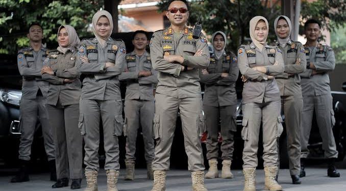 Personel Satpol PP (Istimewa)