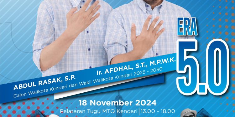 Poster kampanye akbar RASAK-AFDHAL
