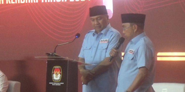 Paslon nomor urut 4, Aksan Jaya Putra - Andi Sulolipu